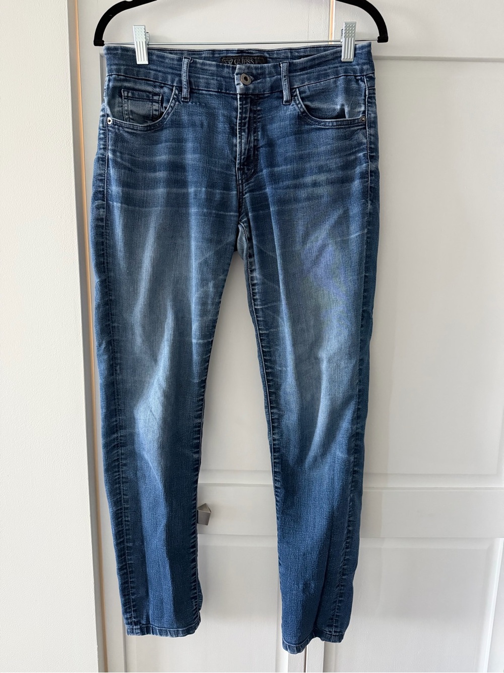 Guess Y2K Low Rise Skinny Jeans Blue Stretch Size 29